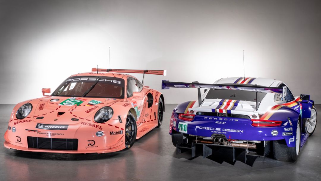 Dos Porsche 911 RSR competirán con colores históricos de carrocerías